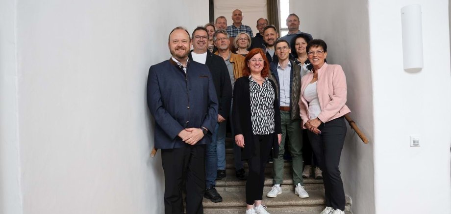 Gruppenfoto der Oberpfälzer Personalräte mit Landrat Andreas Meier