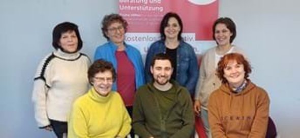 Gruppenfoto von der KoKi Noroberpfalz Netzwerk der KoKi Nordoberpfalz - zu sehen sind die Ansprechpartner von Neustadt an der Waldnaab, Tirschenreuth und Weiden in der Oberpfalz.