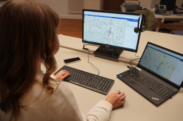 Darstellung des Landkreiszwillings "NEWMaps"