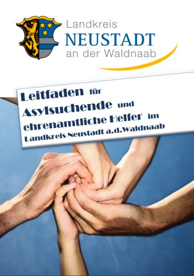 Titelbild des Leitfadens für Asylsuchende und ehrenamtliche Helfer im Landkreis Neustadt an der Waldnaab