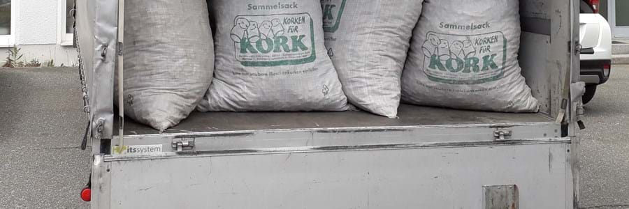 Korksammlung 2022 Korkabholung im Mai 2022