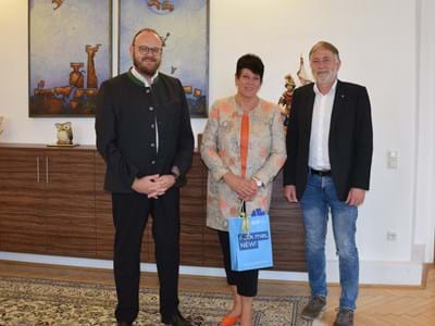 Landrat Andreas Meier, Kreisbäuerin Gabriele Birkner, BBV GF Ulrich Härtl