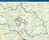 Öffentliches E-Ladesäulennetz im Landkreis - Screenshot von NEWMaps